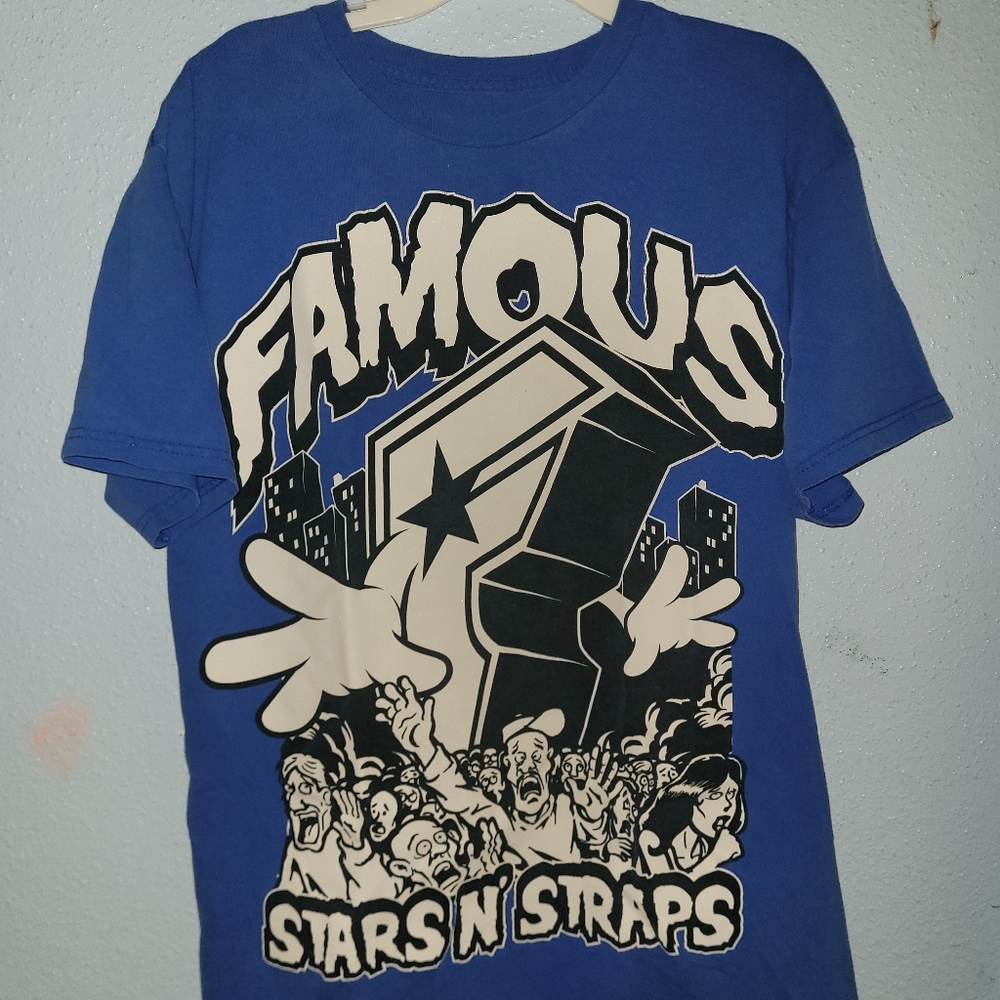 Famous Stars & Straps Graphic Blue Tee for Kids